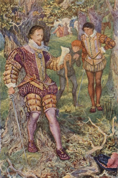 Leicester Snatched the Letter from His Hand by Henry Justice Ford